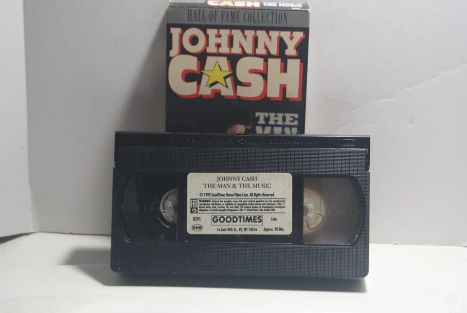Johnny Cash VHS Tape VCR The Man The Music HOF Edition Foto 3 de 3