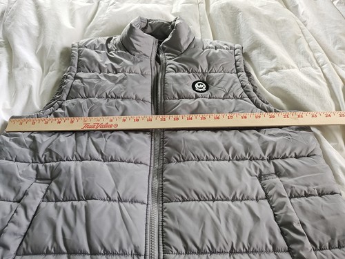 Michael Kors Full Zip Mens Puffer Vest Grey Size Extra Large - Picture 3 of 10