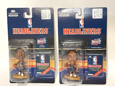Corinthian Headliners NBA Houston Rockets Figure Charles Barkley Hakeem Olajuwon