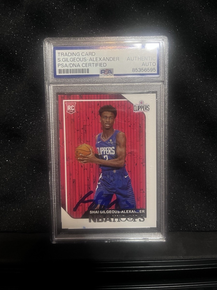 Shai Gilgeous Alexander 2018-19 NBA Hoops Rookie RC Signed Auto 