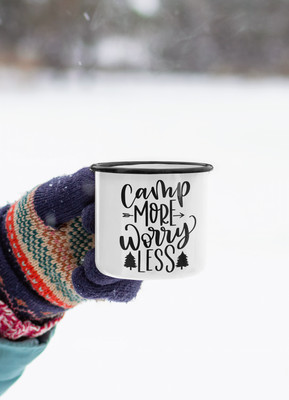 Camp More Worry Less Adventure Tasse