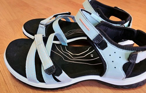 ECCO Offroad Roam Emerald Dusty Peach Womens Sandal Strappy  EU 41 US 10-10.5 