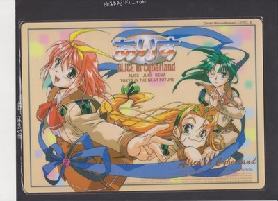 Alice in Cyberland Shitajiki Anime Pencil Board VINTAGE