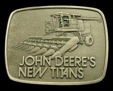 PD10172 NOS VINTAGE 1978  JOHN DEERE'S NEW TITANS  CORN PICKER BUCKLE