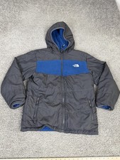 The North Face Jacket Boys Large 14-16 Blue Hooded Reversible Polartec Insulated