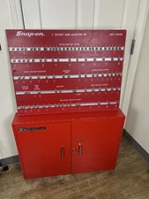 Snap On Tools Wall Cabinet 270C/276D With VEV-1000A 1/2” Socket Adapter Board