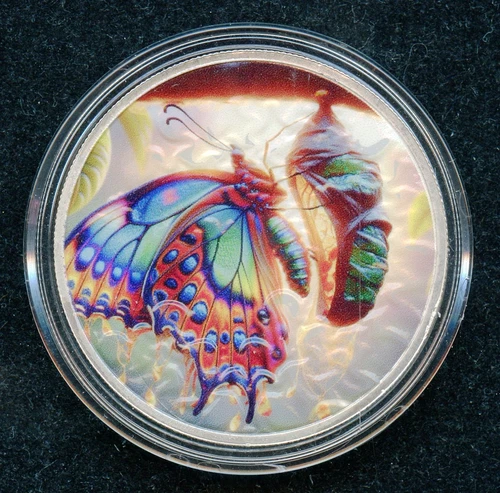 Hayleybug Mint 1 OZ .999 Silver Butterfly Round #15/15