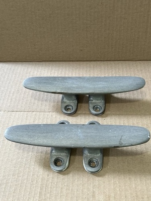 #ad Boat Cleats 7” LONG CAST ALUMINUM BOAT DOCK CLEAT TIE DOWN $18.99