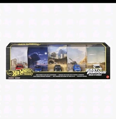 2026 Hot Wheels Diorama Fast & Furious Box Brian O'Conner (Set of 5 cars) - NEW