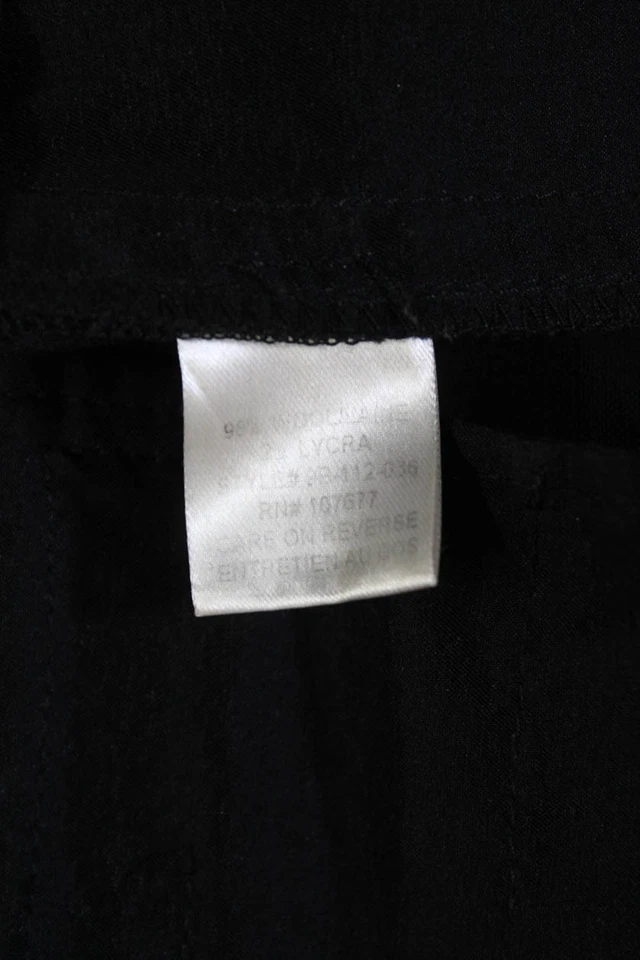 Pantalones al tobillo Alice + Olivia para mujer de lana plisados con detalle de cintura con puños negros talla 4 Foto 4 de 4