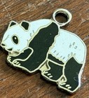 Vintage Enamel Panda Bear Sterling Silver Charm/Pendant — photo 4