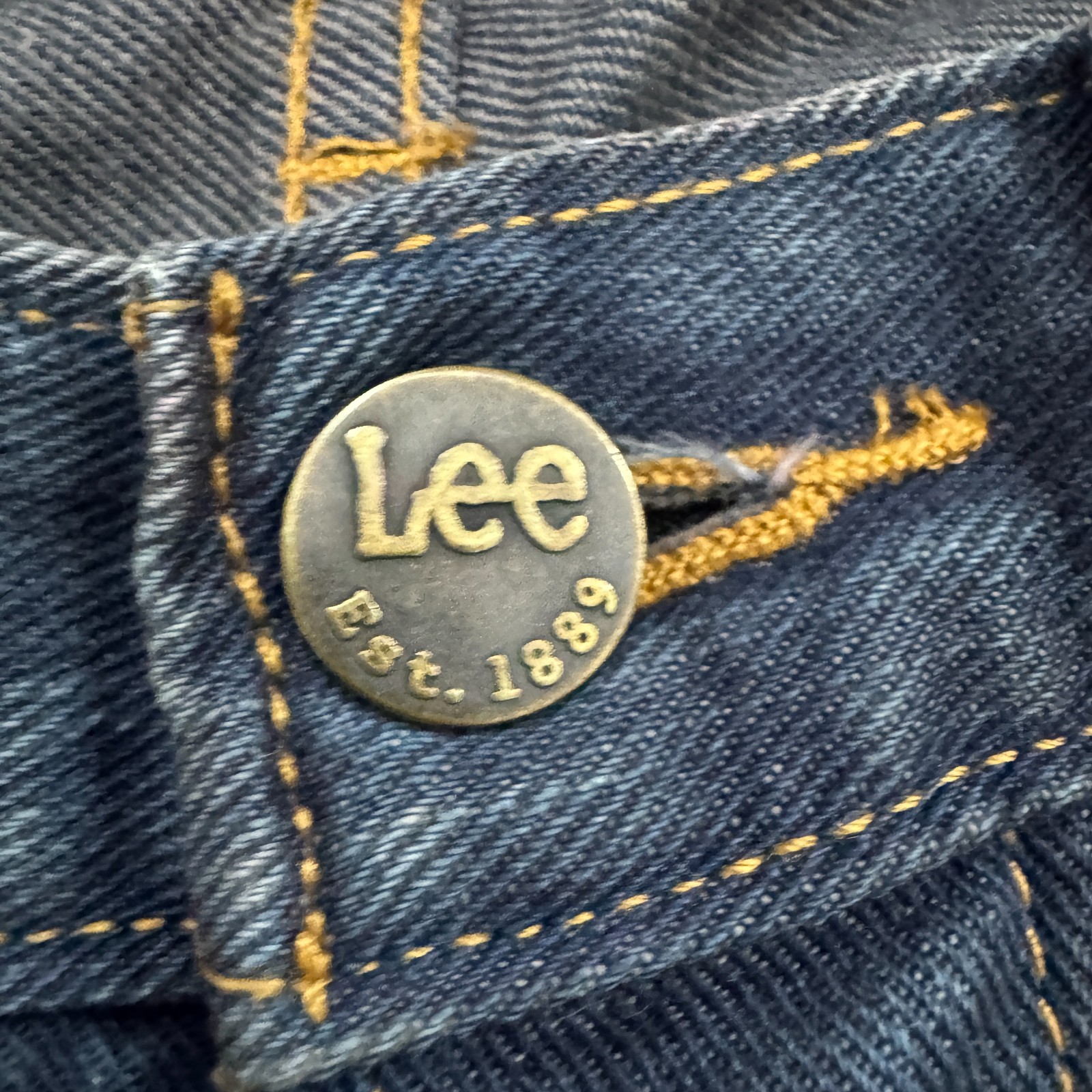 Lee Daren Mens Jeans W28 L34 Blue Regular Straight Denim image 8