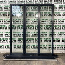 ANTHRACITE GREY BIFOLDING DOORS TALL BIFOLDS BI-FOLDS EXTERNAL OPEN INWARDS USED