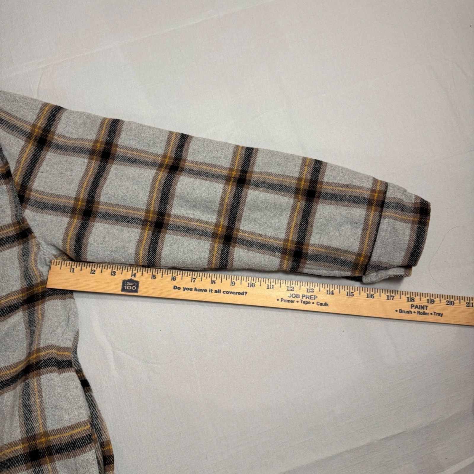 Simply Southern Shirt Jacket Mens M Gray Plaid Sherpa Lined Flannel Button Up - product detail image 4