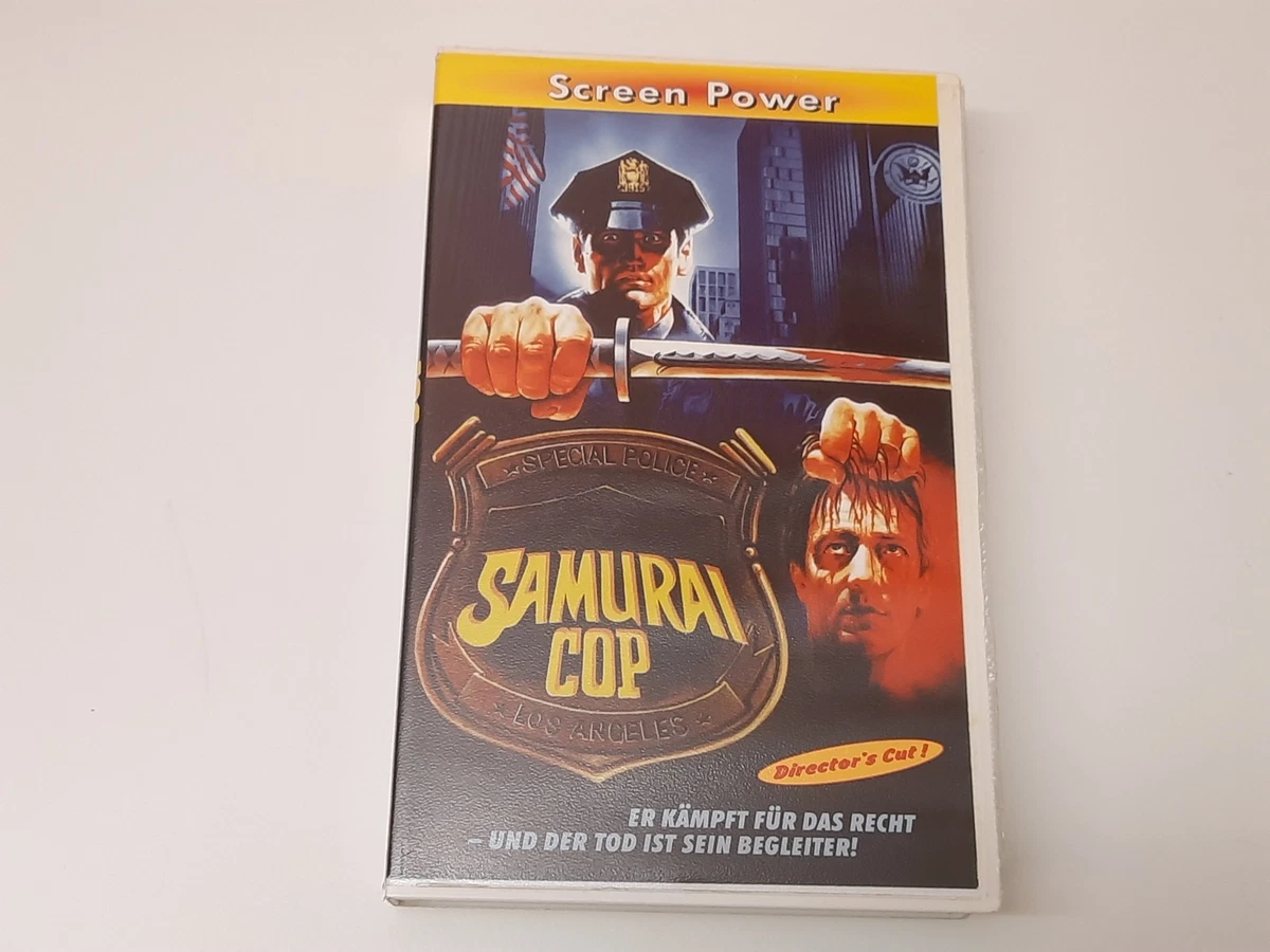 Samurai Cop 1991 Uncut VHS German PAL Screen Power Video Großbox Director's Cut