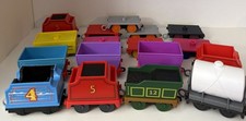 Thomas Friends TrackMaster Train Car Lot of 17 Cargo Tenders Flatbeds Mattel