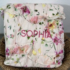 POTTERY BARN KIDS MONIQUE LHUILLIER JOLIE BABY TODDLER QUILT SOPHIA MONO SAMPLE
