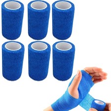 6 X Self Adhering Bandages Adhesive Bands Flexible First Aid Wrap Support Tape