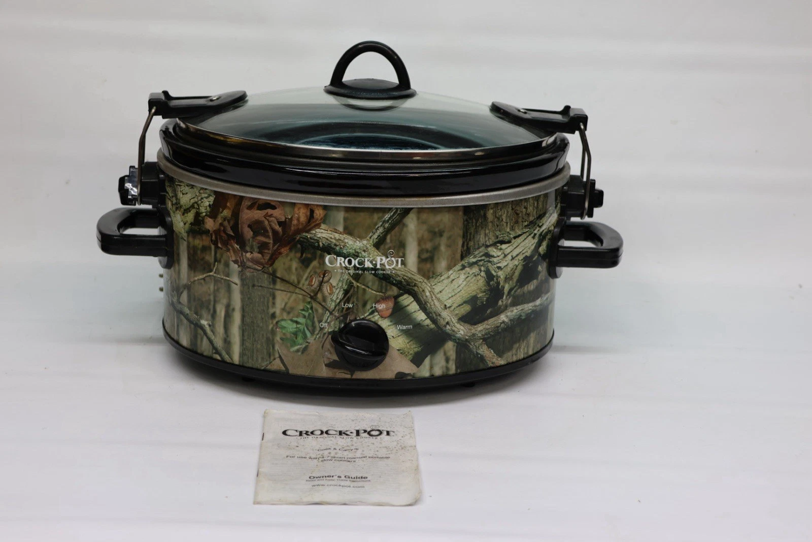 Crock Pot SCCPVL500-MO 5 Quart Mossy Oak design Cook and Carry Oval Slow Cooker