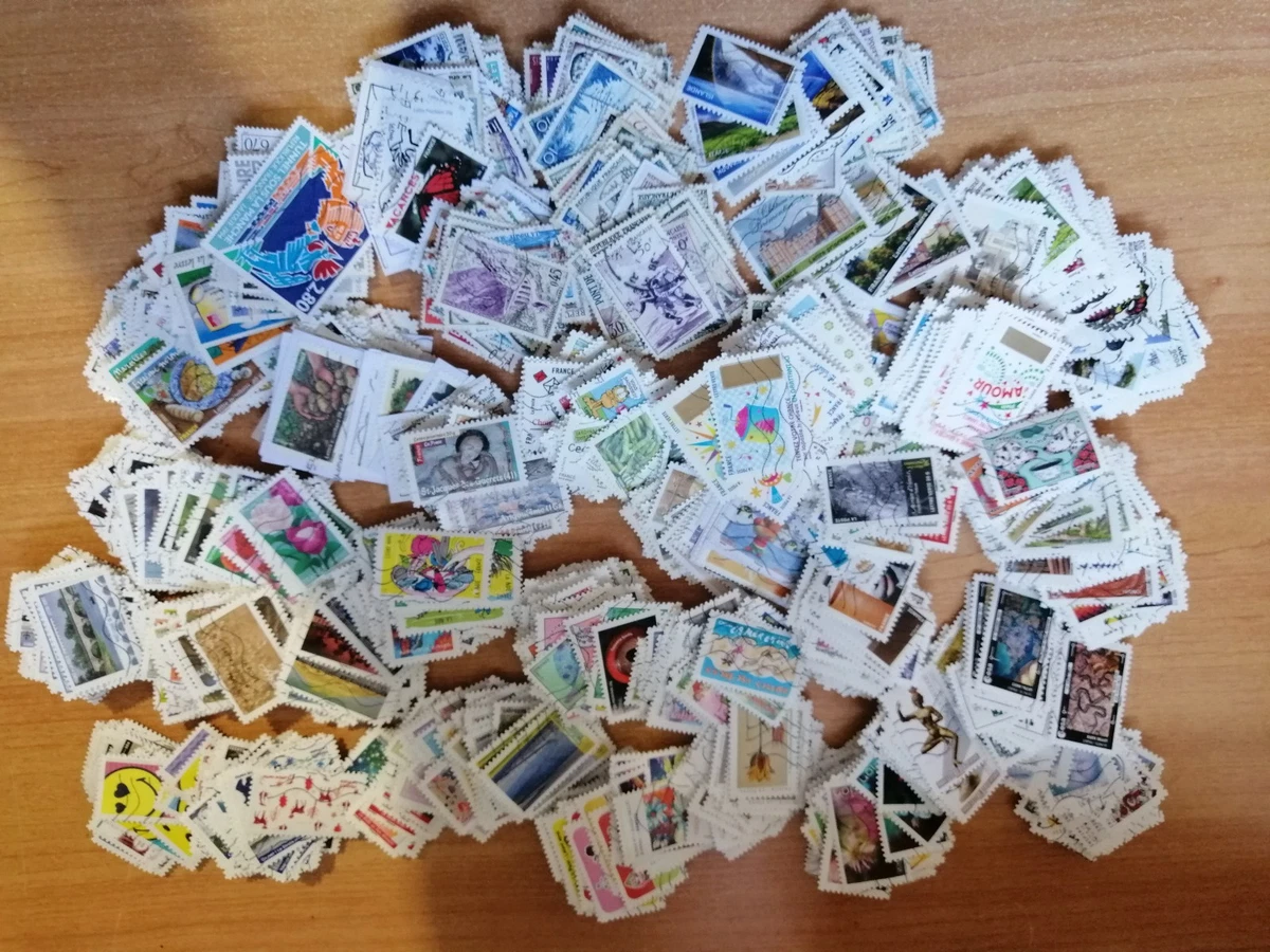 Lot De 1000 Timbres De France Oblitérés – Différents, Pour Collectionneurs, Bonne Affaire