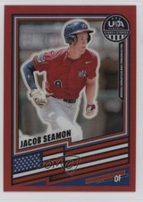 2026 Panini Stars & Stripes Prizm Red Prizm 31/399 Jacob Seamon #199 0j81
