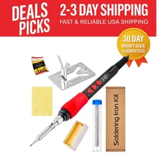 High-Performance Soldering Iron Kit - 60W with Digital Display and Accessories