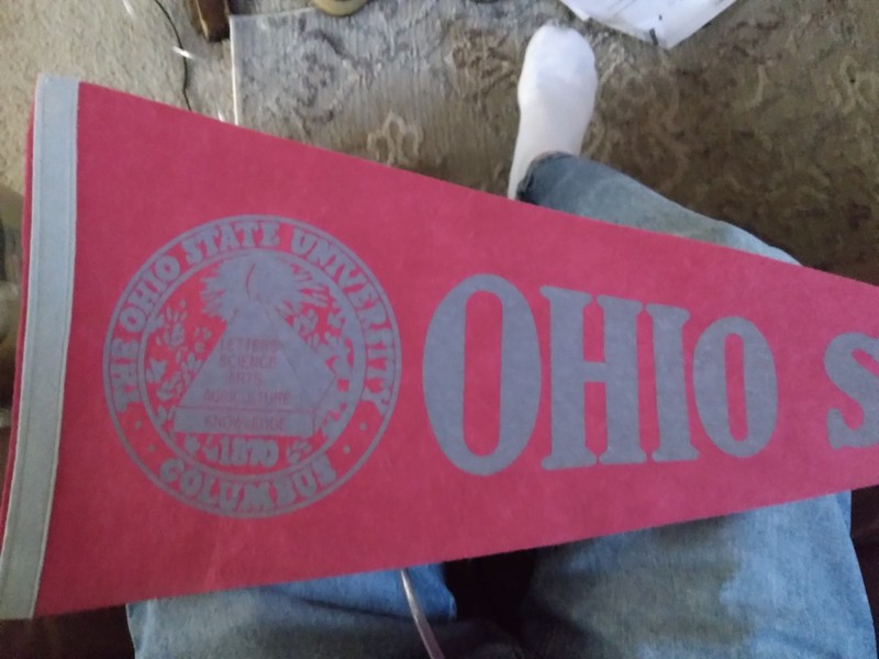 Ohio State vintage pennant, full size, NM, no creases
