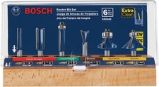 BOSCH RBS006 6-Piece 1/4 in. Shank Carbide-Tipped Multi-Purpose Router Bits
