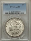 U.S. 1896-O MORGAN SILVER DOLLAR CHOICE ALMOST UNCIRCULATED, PCGS CERTIFIED AU58