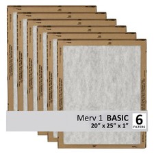 Filtrete 20X25X1 Air Filter 3M Merv 1 Hvac Ac Furnace Filter Replacement 6-Pack