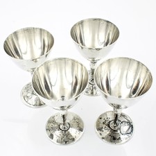 Vintage Tiffany & Co. Sterling Cordial Goblet Barware Cups Lot of 4 #S4609-1