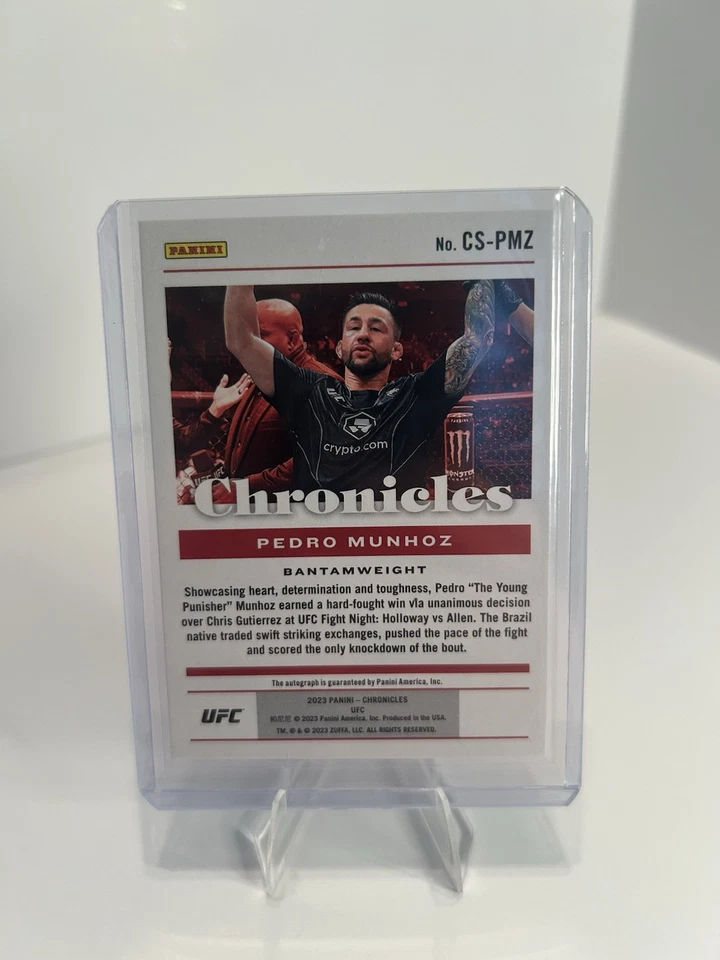 2023 chronicles ufc Pedro Munhoz Signature - Image 2 of 2