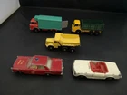 MATCHBOX LESNEY LOT OF FIVE MODELS INC FORD GALAXIE FIRE CHIEF CAR--Y562