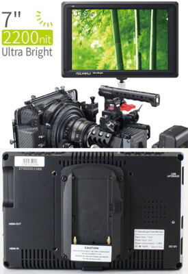 Feelworld FW279S 7'' 4K HDMI/SDI DSLR Field Camera Monitor (2200nits, sonnenlich