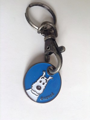 PORTE CLE: 'TINTIN et MILOU' 9cm - par HERGE TL / LU 1993