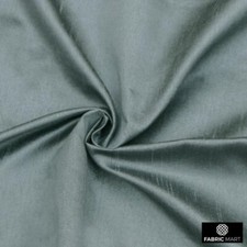 Smokey Green Faux Silk Fabric By The Yard, 42 inches width Green Silk Fabric