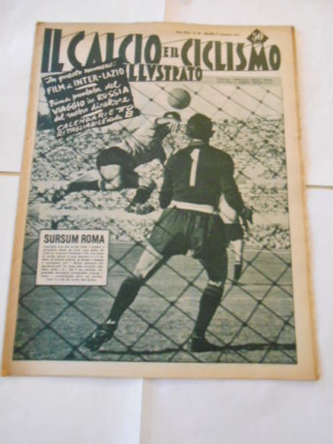 Il Calcio E Il Ciclismo Illustrato - N°09 - 1955 - Bologna - Vintage
