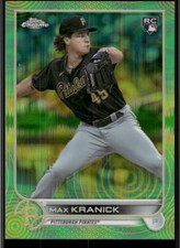 2022 Topps Chrome #144 Max Kranick Green Refractor #/99