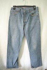 Vintage Levis 501 Denim Pants Made In USA W 36 L 30 EUC *W 35 L 29* Med Wash EUC