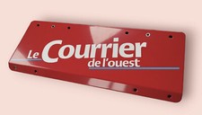 plaque métal Le Courrier de l'Ouest neuve