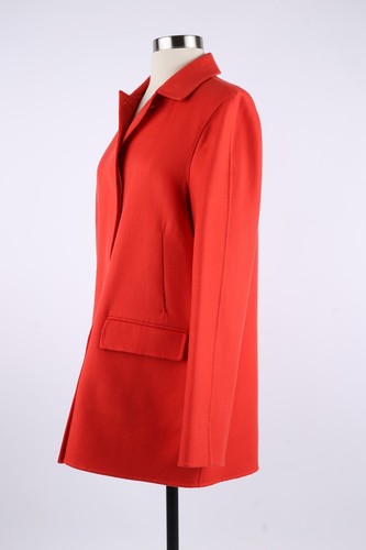 LNWOT Loro Piana Cashmere Coat Orange Red SZ 46 $4,250 - Picture 4 of 10