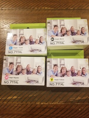 711 XL Toner Lot Of 4, Diff Colors