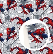 Spiderman FAUX LEATHER SHEET 8" X 12" PRINTED 1140089 Superhero Movie LITCHI