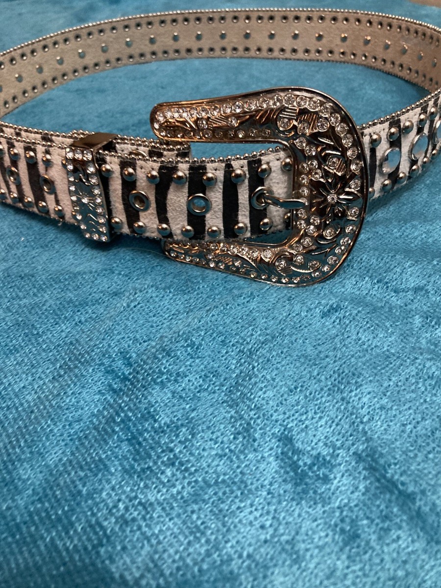 Black, crystal studded, cowgirl, western genuine, Italian leather unbranded M/L Black, crystal studded, cowgirl, western genuine, Italian  main image 4