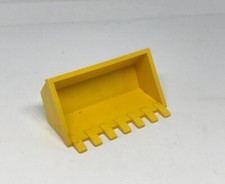 LEGO : Godet 7 dents Pelleteuse 3 x 6 - Réf 2347 jaune - Set 4543 6481 6473