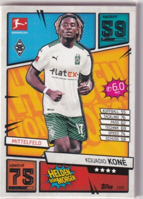 Match Attax 21/22 Bundesliga 2021/2022 Karte Nr. 288 Kouaid Kone Helden Morgen