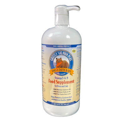 Grizzly Pet Foods Salmon Oil Plus For Dogs 32 Oz