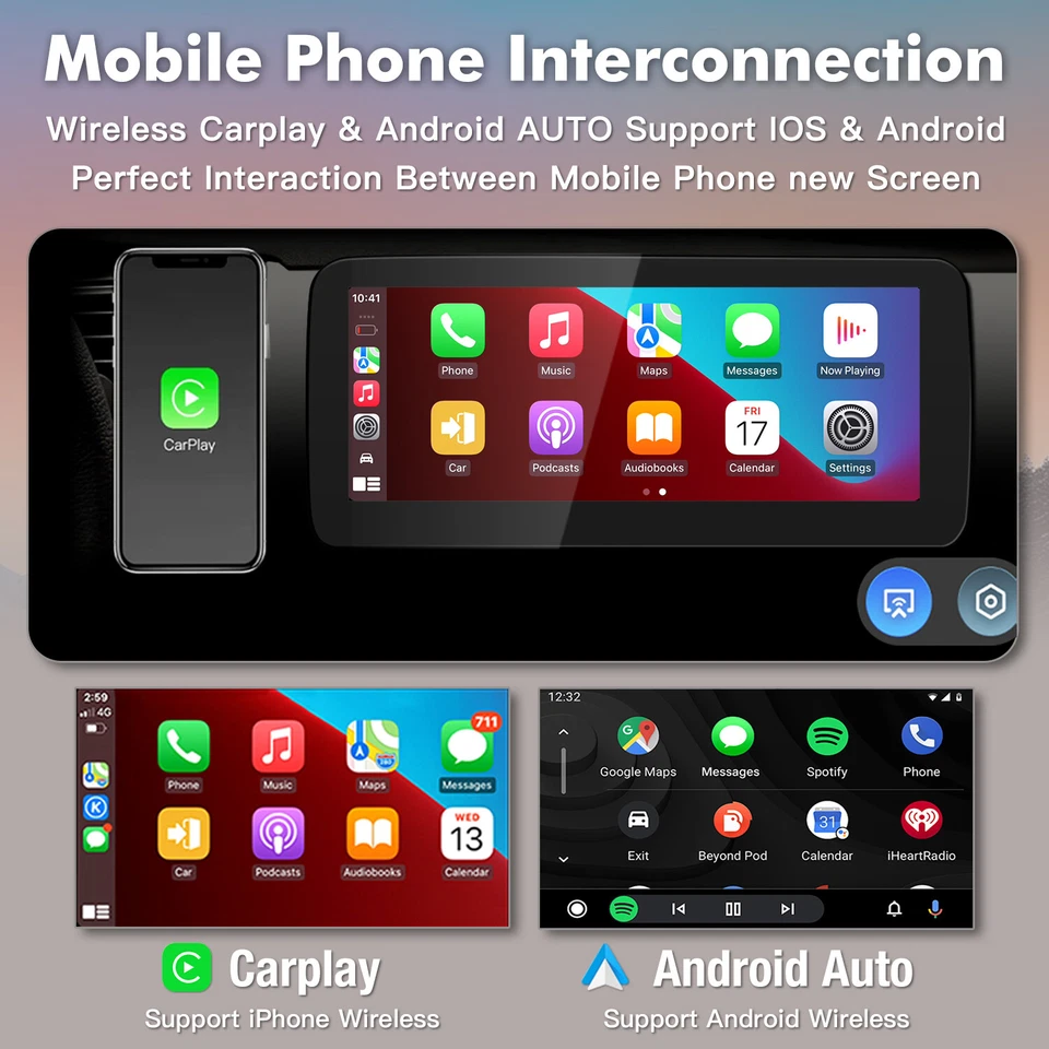 12.3" GPS Multimedia Screen CarPlay Linux for Mercedes W205 C-Class 2015–2018 - Image 4 of 4