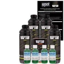 UPOL Raptor Emerald Green Urethane Spray-On Truck Bed Liner & Texture Coating 4L