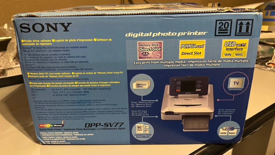 Sony DPP-SV77 Digital Photo Thermal Printer Brand New & Unused In Open Box - Image 3 of 4